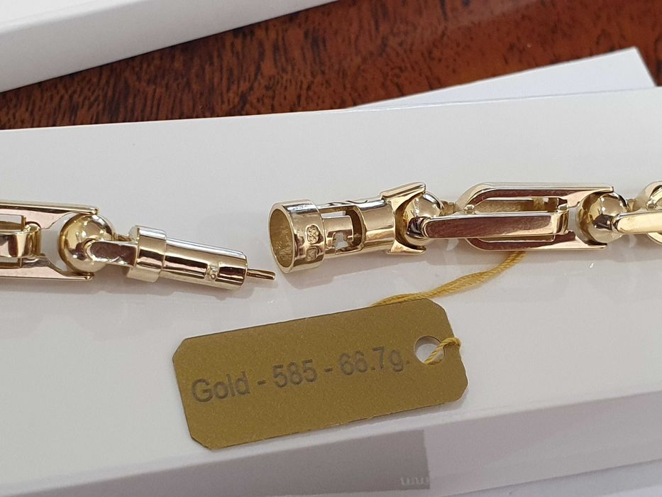 Złoty Łańcuch- 66,7 gram - próba 585. - NAJNOWSZA KOLEKCJA " KC " .