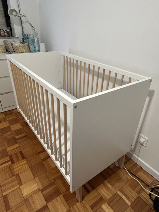 Cama berço Zippy 3 em 1 + colchão