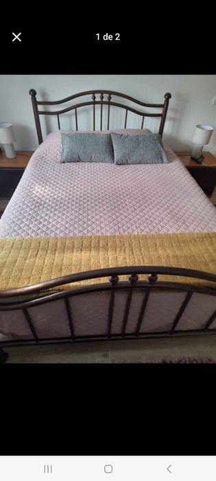 Cama de casal usada em muito bom estado