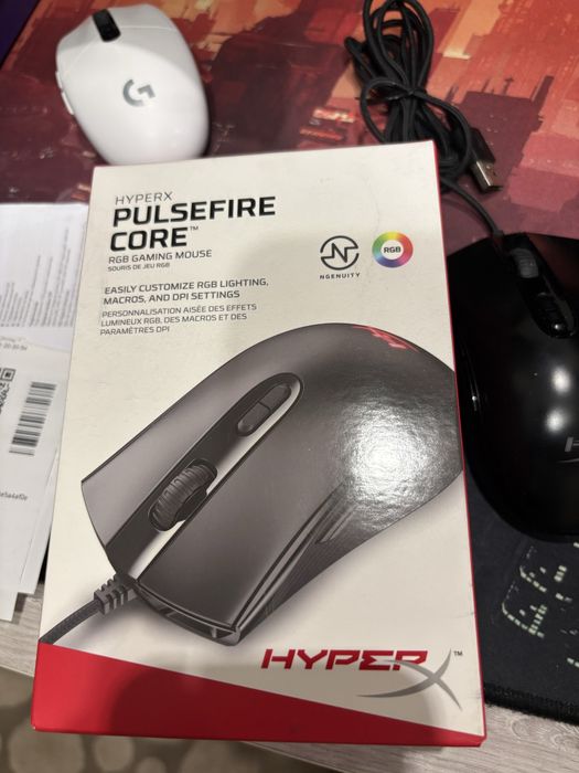 Компьютерна ігрова мишка HyperX Pulsefire Core USB провідна