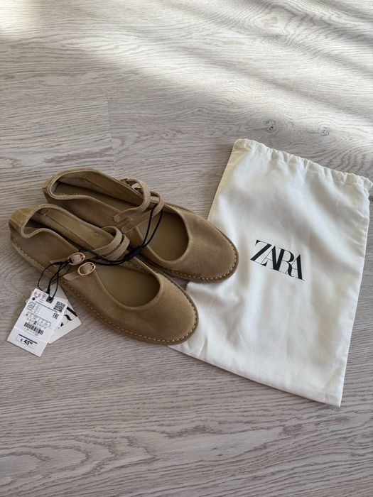Балетки,туфлі Zara!Оригінал!Шкіра!