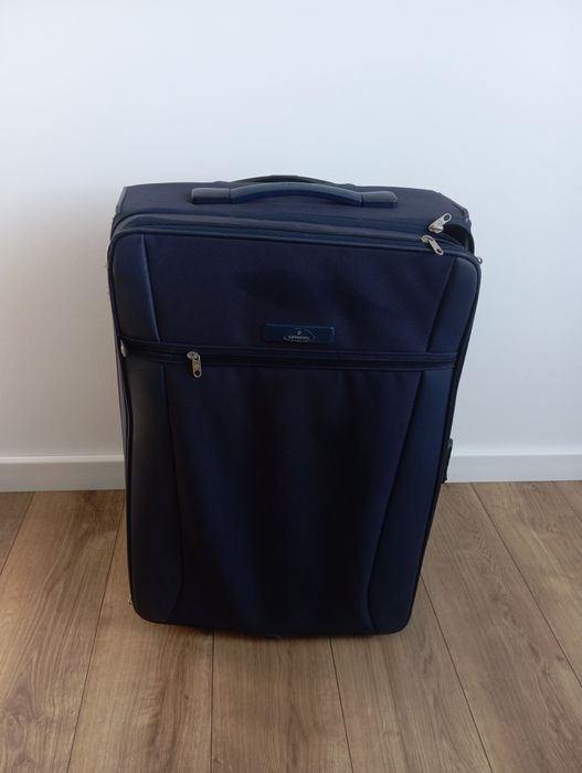 Granatowa duża walizka Samsonite