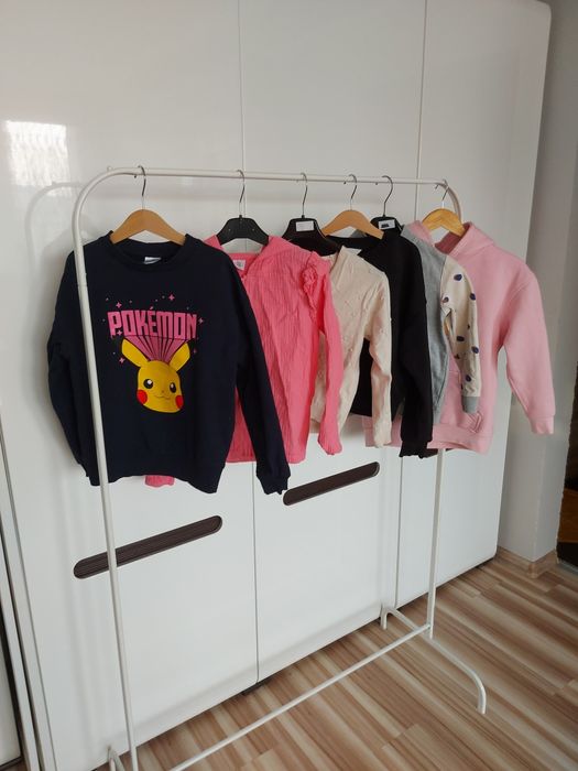 Zestaw 6 bluz dziewczecych r. 134/140