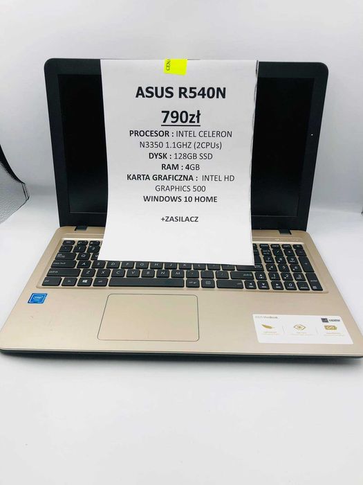 Asus R540N  n3350/128GB SSD / 4GB - Super stan!