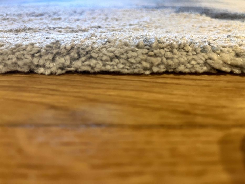 Tapete 200x290 bege e azul