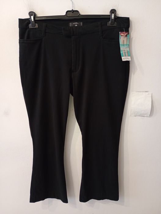 Dzianinowe spodnie bootcut bawełna wiskoza rozmiar 46 Riders by Lee