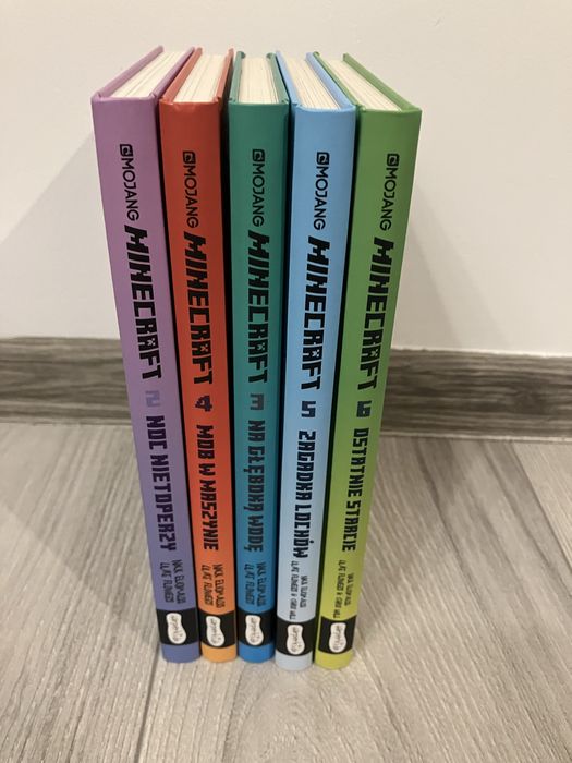 Książki minecraft - woodsord - 5 tomów