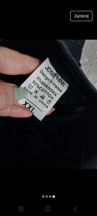 Nowa jeansowa spódniczka czarna L xl