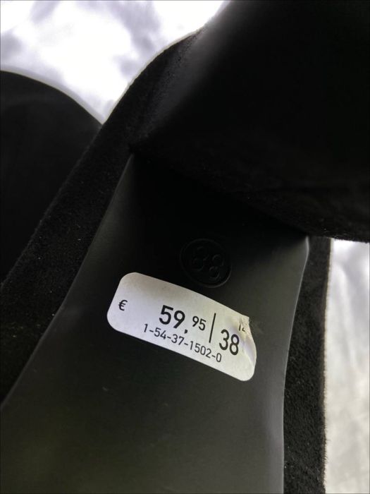 Замшеві чорні ботфорди OMG