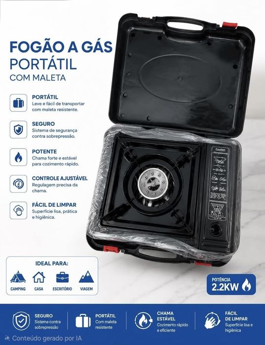 Fogão a gás portátil