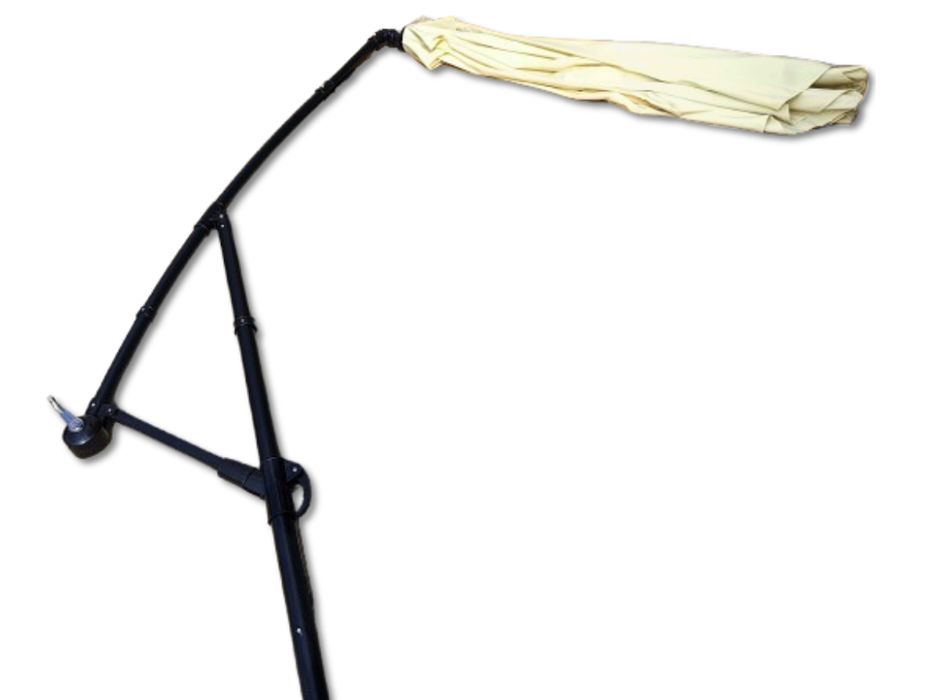 Parasol ogrodowy 300cm z bocznym słupem i podstawą