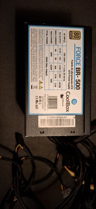 Fonte de Alimentação CoolBox Force BR-500 500W 80 Plus Bronze