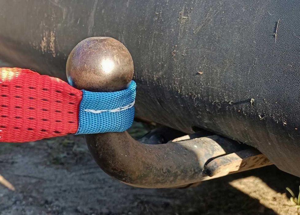 Pas + 2 Uszy Szekli Linka 5 Metrów 7,5 TON Czerwony Super Jakość CE
