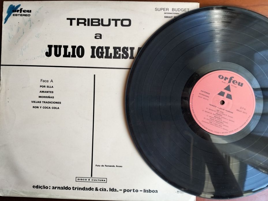 Disco de vinil LP Tributo a Julio Iglesias