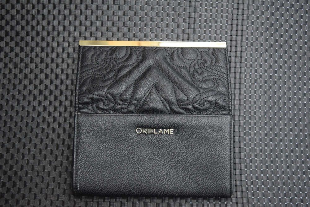 Czarny Portfel Damski Skórzany ORIFLAME  Okazja Olsztyn Wysyłka