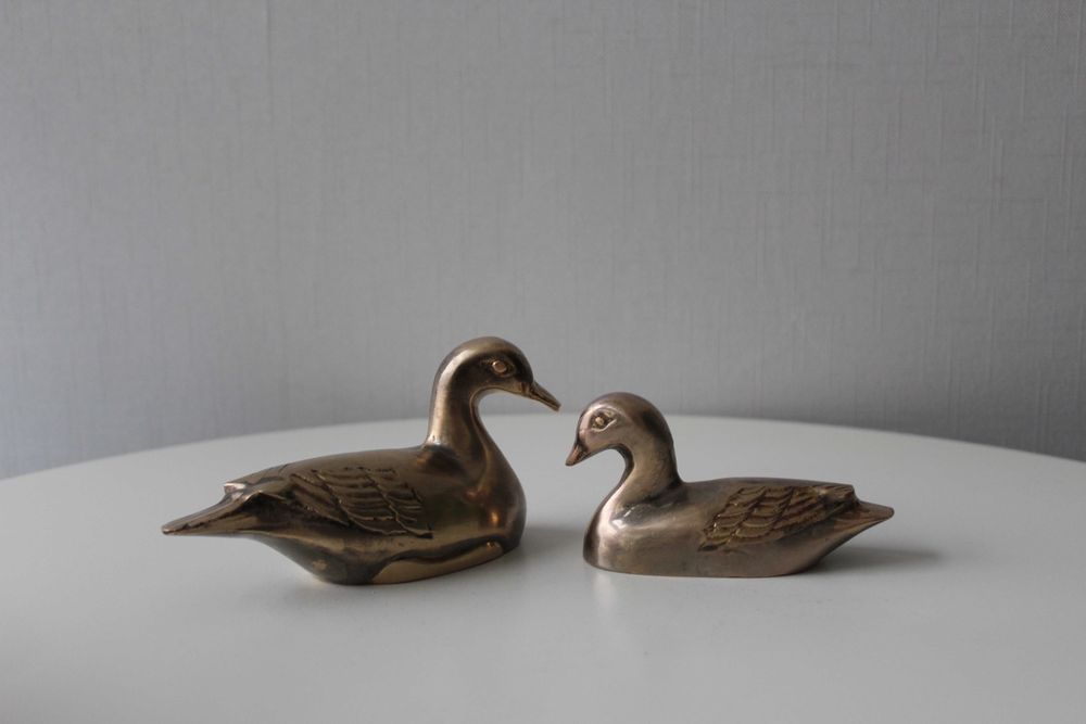 Утки, качка, бронза, Германия, 2 шт, пара