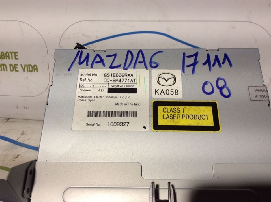 Rádio Mazda 6 GS1E669RXA