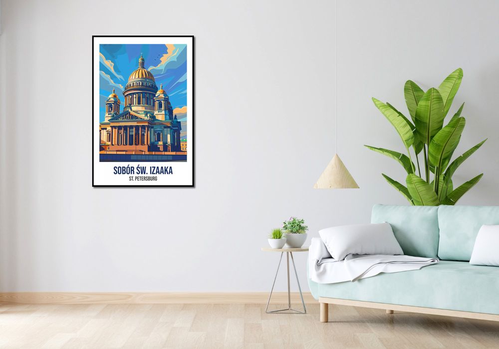 Plakat 68x101cm Sobór św. Izaaka