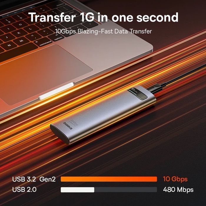 Baseus box para ssd externo