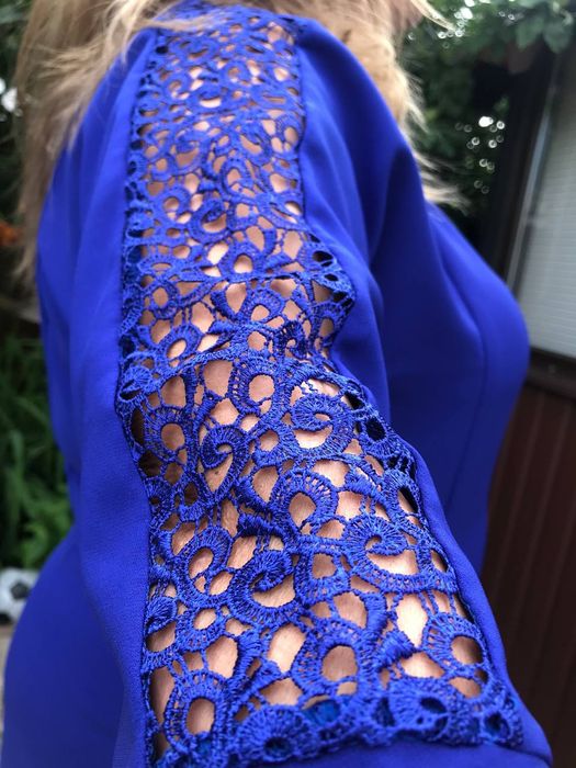 Платье вечернее синее  XL