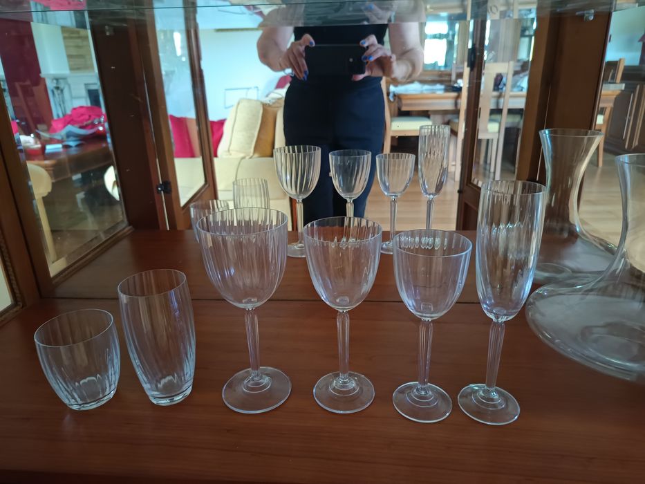 Copos de vinho boémia