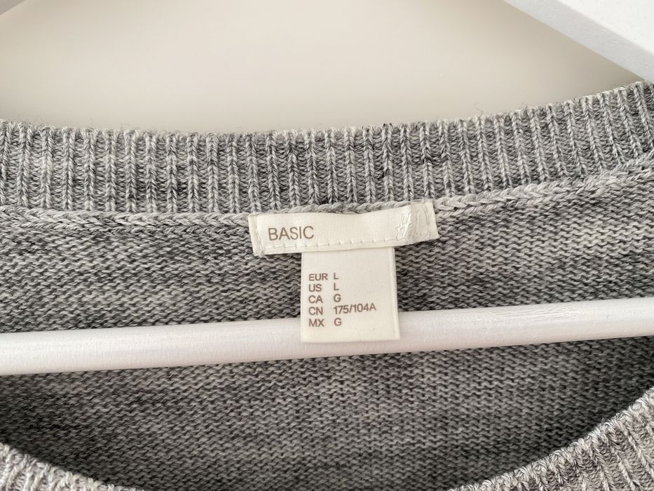 HM | Camisola Cinza Mesclado tam L (nova)