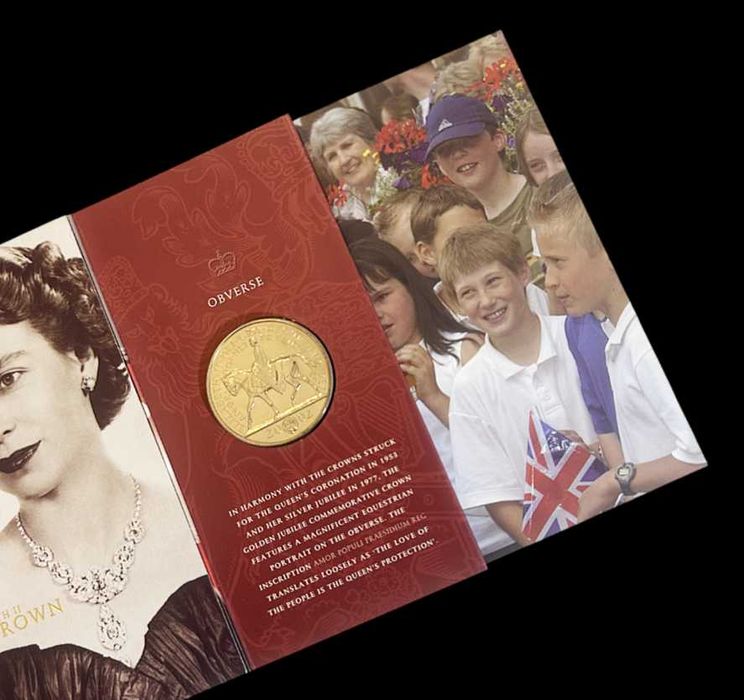 Carteira Oficial - 5 Libras - 2002 - Reino Unido - Golden Jubilee