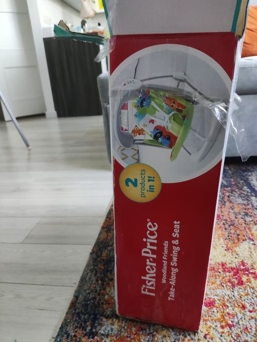 huśtawka leżaczek bujak z funkcją wibracji Fisher price
