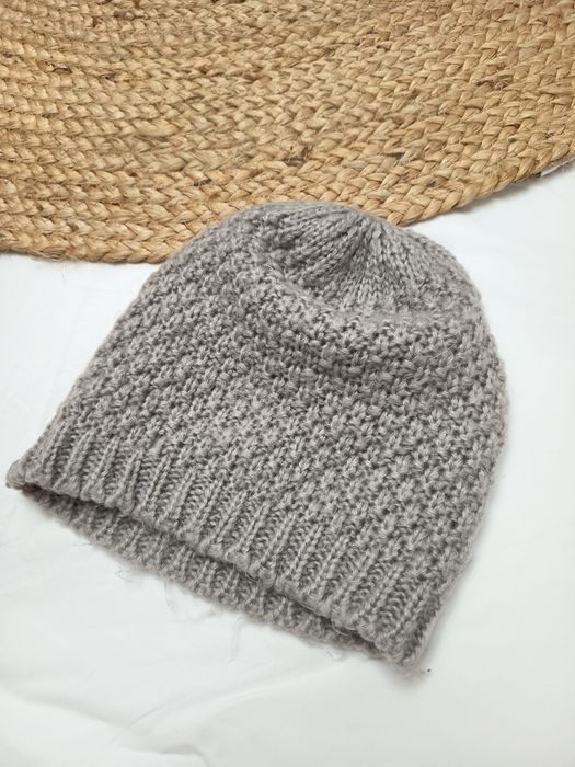 Gorro de Malha Cinza