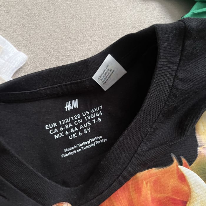 H&m 3 koszulki Mario Bros 122/128