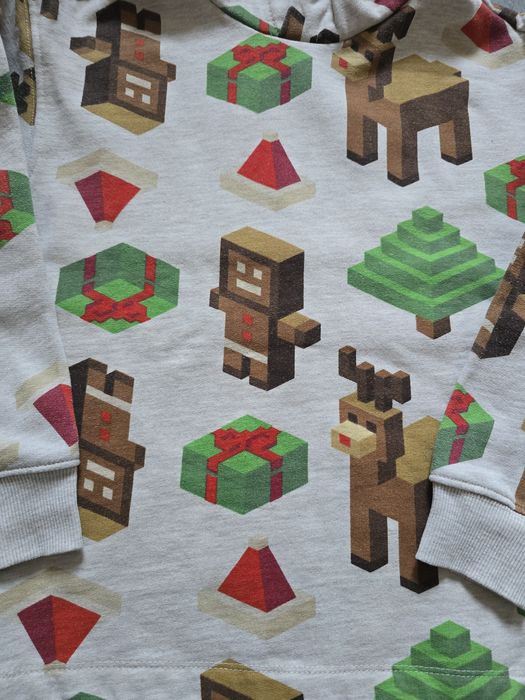 Bluzy świąteczne Minecraft r.128 bliźniaki