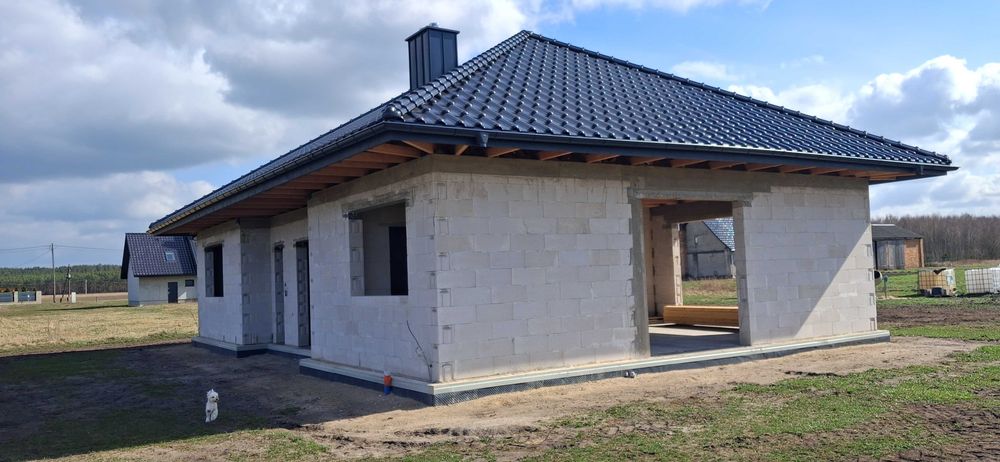 NOWY DOM NA SPRZEDAŻ w stanie surowym otwartym