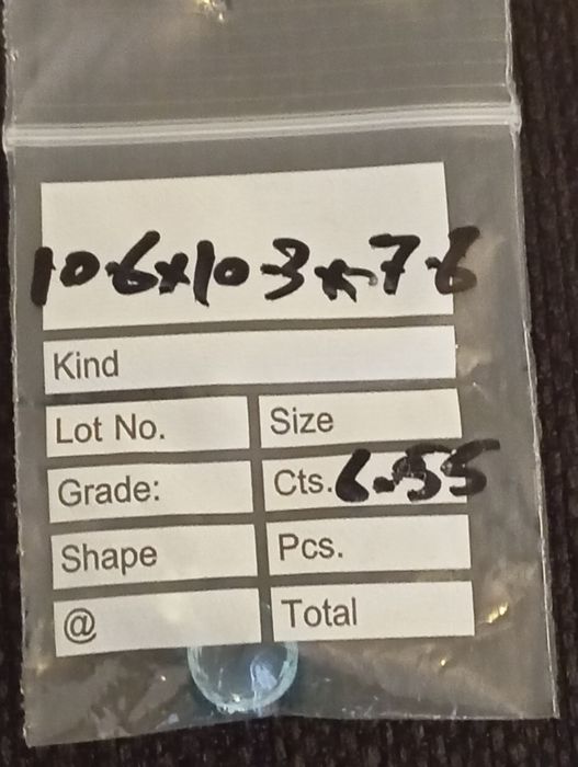 Topázio Azul Natural 6,55ct - Lapidação Fantasia (Brilho de Luxo)