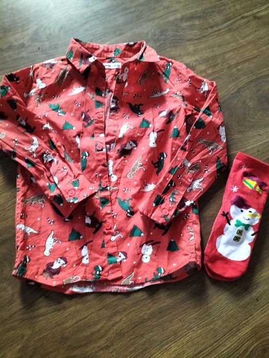 Koszula świąteczna 116 cm