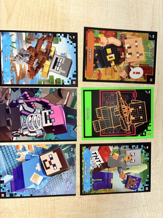 Zestaw 6 kart MINECRAFT LEGO