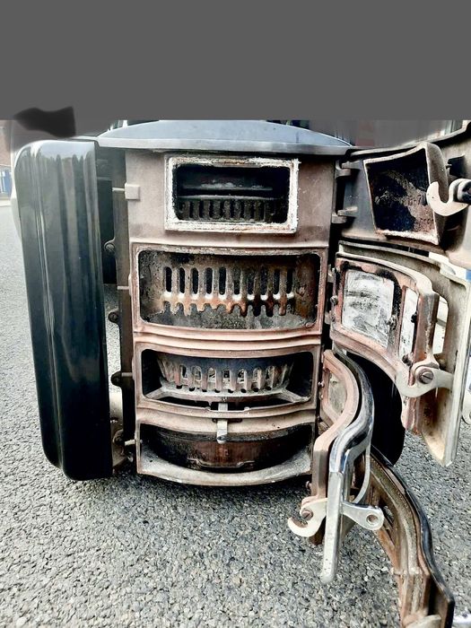 Печь камин буржуйка, топка чугунная, Бельгия