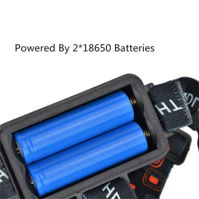 Lanterna Recarregável de 15.000 Lumens para Cabeça ou Capacete