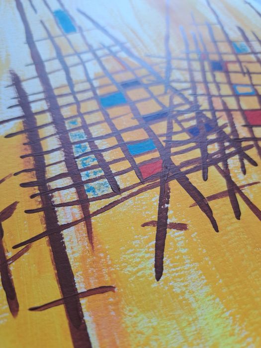 Pintura acrílica em papel