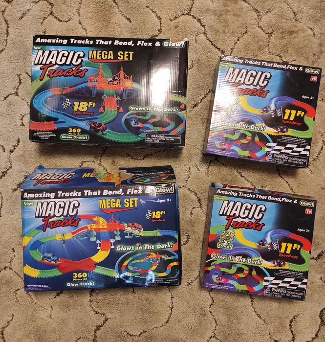 Гибкая трасса Magic Tracks Mega set на 220 и 360 деталей