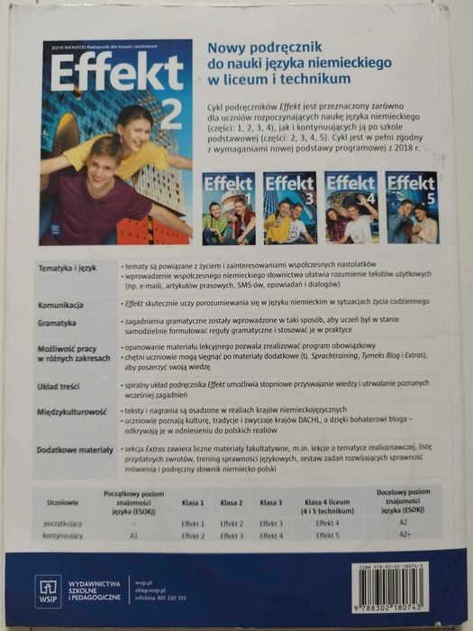 Effekt 2 Niemiecki podręcznik + ćwiczenia + CD