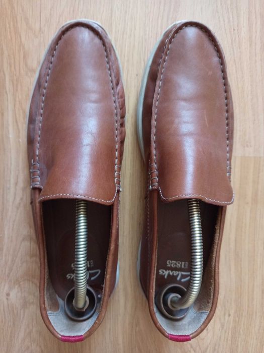 Мужские кожаные туфли Clarks 43 p.