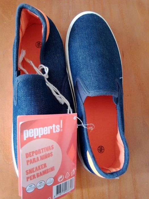 Ténis Slip On NOVOS Unisexo Pepperts Azuis