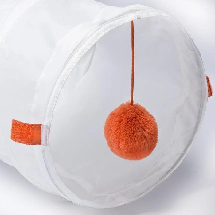 Тунель ігровий для котів Ikea Utsådd Білий Іграшки для тварин Аксесуар