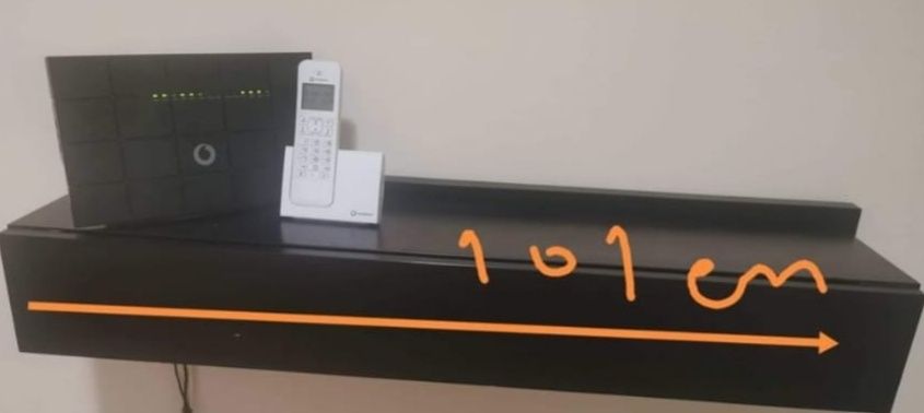 Aparador, prateleira com gaveta