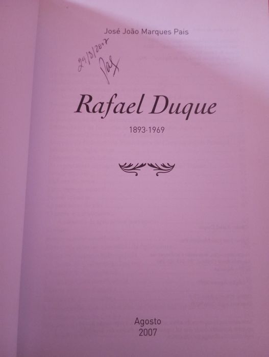 Rafael Duque 1893.-1969 - João José Marques Pais