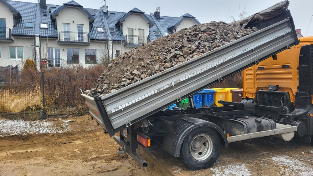 Ziemia ogrodowa, piasek, kruszywo,  tłuczń, wywrotka czarnoziem Józefó