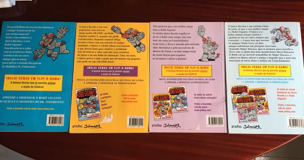 Livros Quico Ricotta e o Robô Gigante