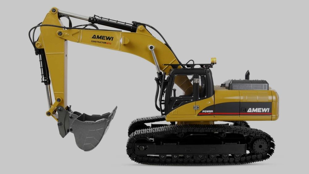 Huina 1580 V5 - RC Escavadora Nova Versão 5 em Metal