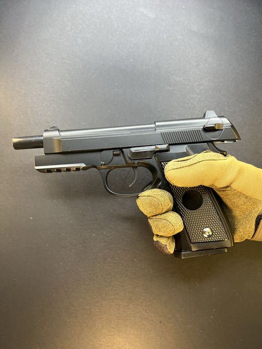 Металевий пістолет Beretta M9A3 FM - модель V22 чорний (іграшка)