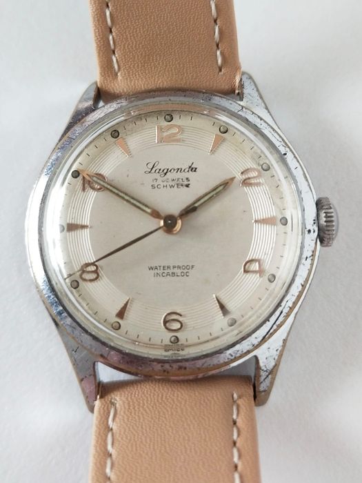 Zegarek Lagonda Vintage Swiss 17 jewels AS 1188